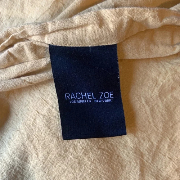 Rachel  Zoe Queen Comforter and 2 Pillowcases Mustard Yellow 100% Cotton - Picture 5 of 8